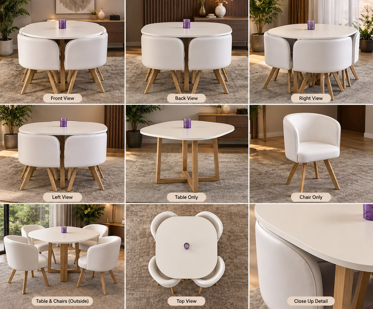 Haven Compact Round Dining Table Set