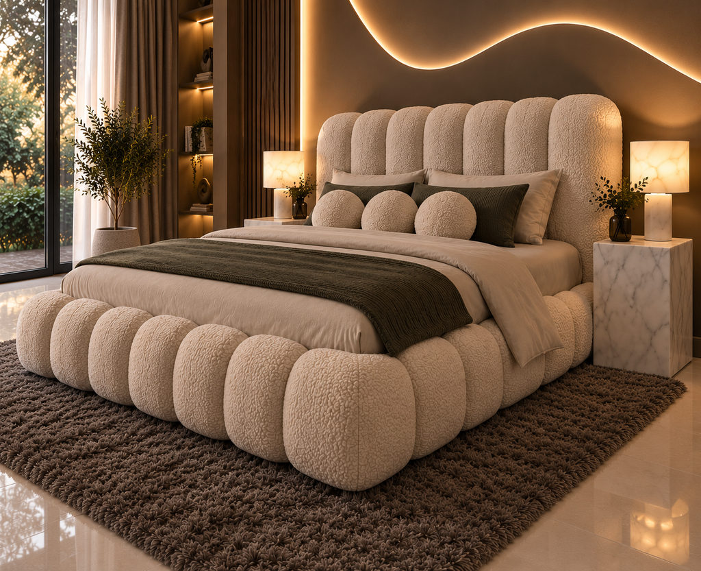 Luxury Bubble Upholstered Bed