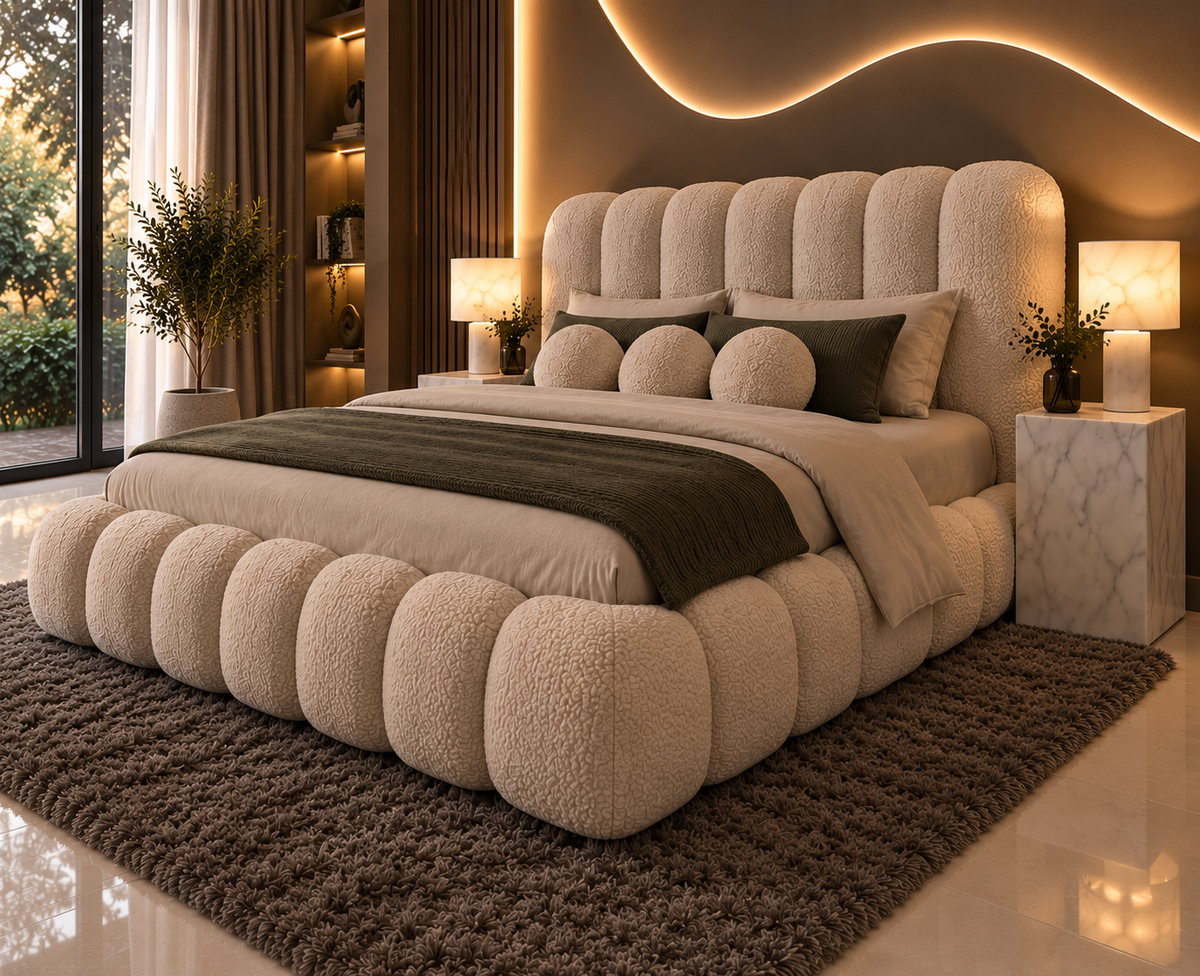 Luxury Bubble Upholstered Bed