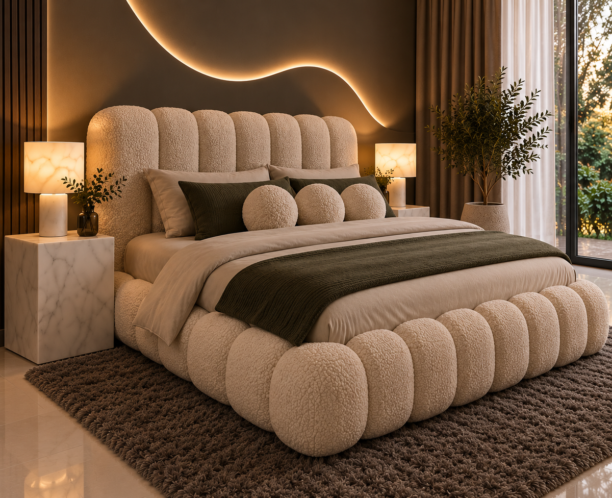 Luxury Bubble Upholstered Bed