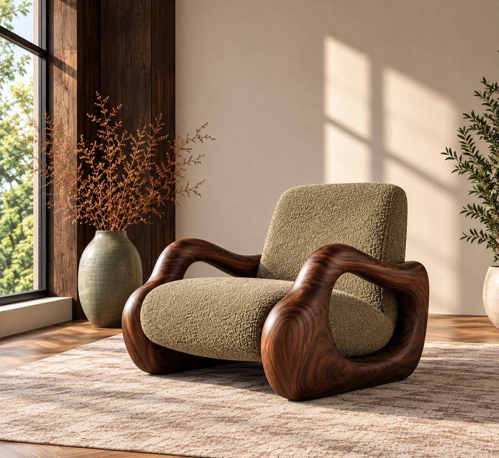 Sage Wooden Lounge Chair