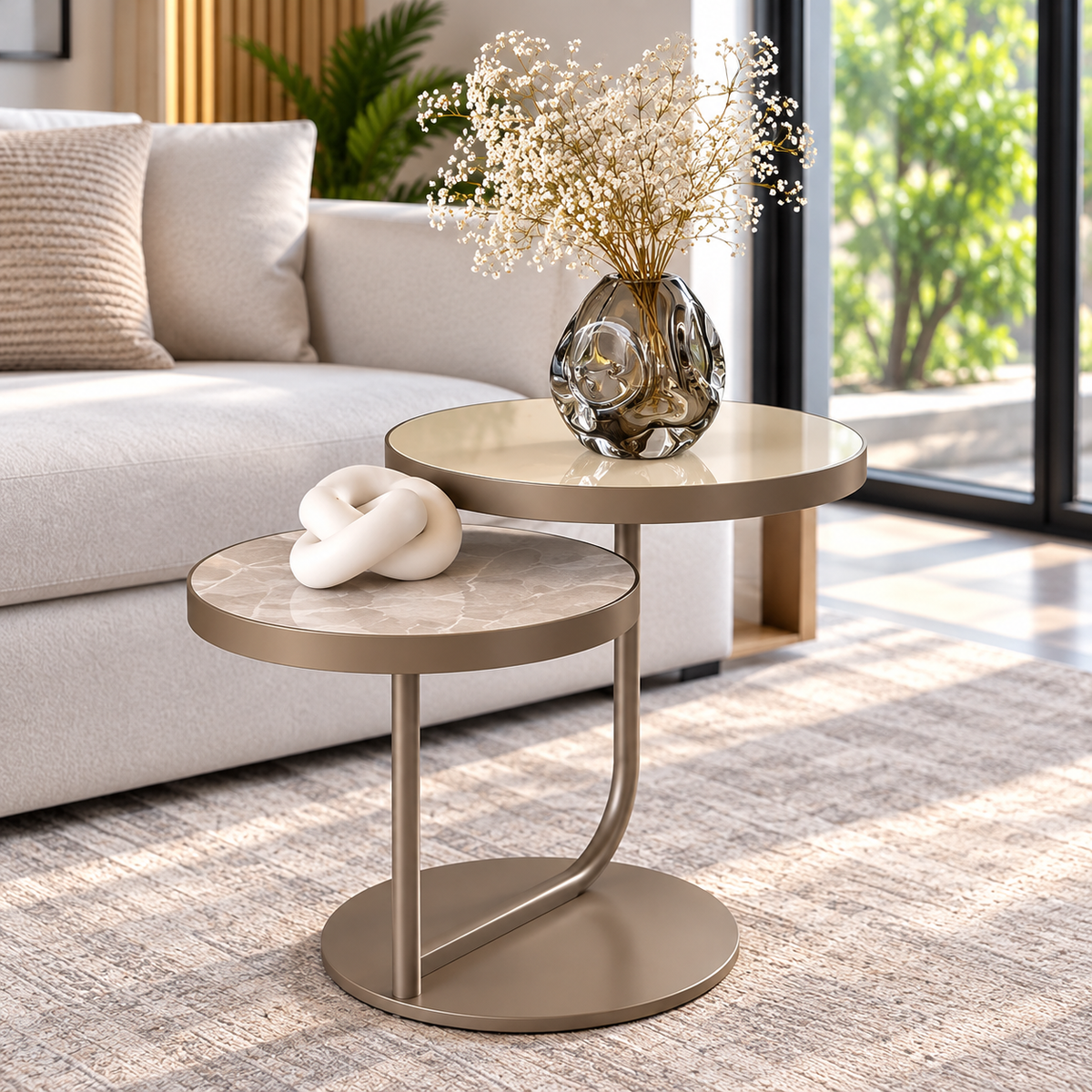Nook Round Nesting Side Table