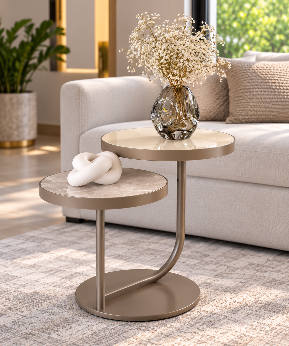 Nook Round Nesting Side Table