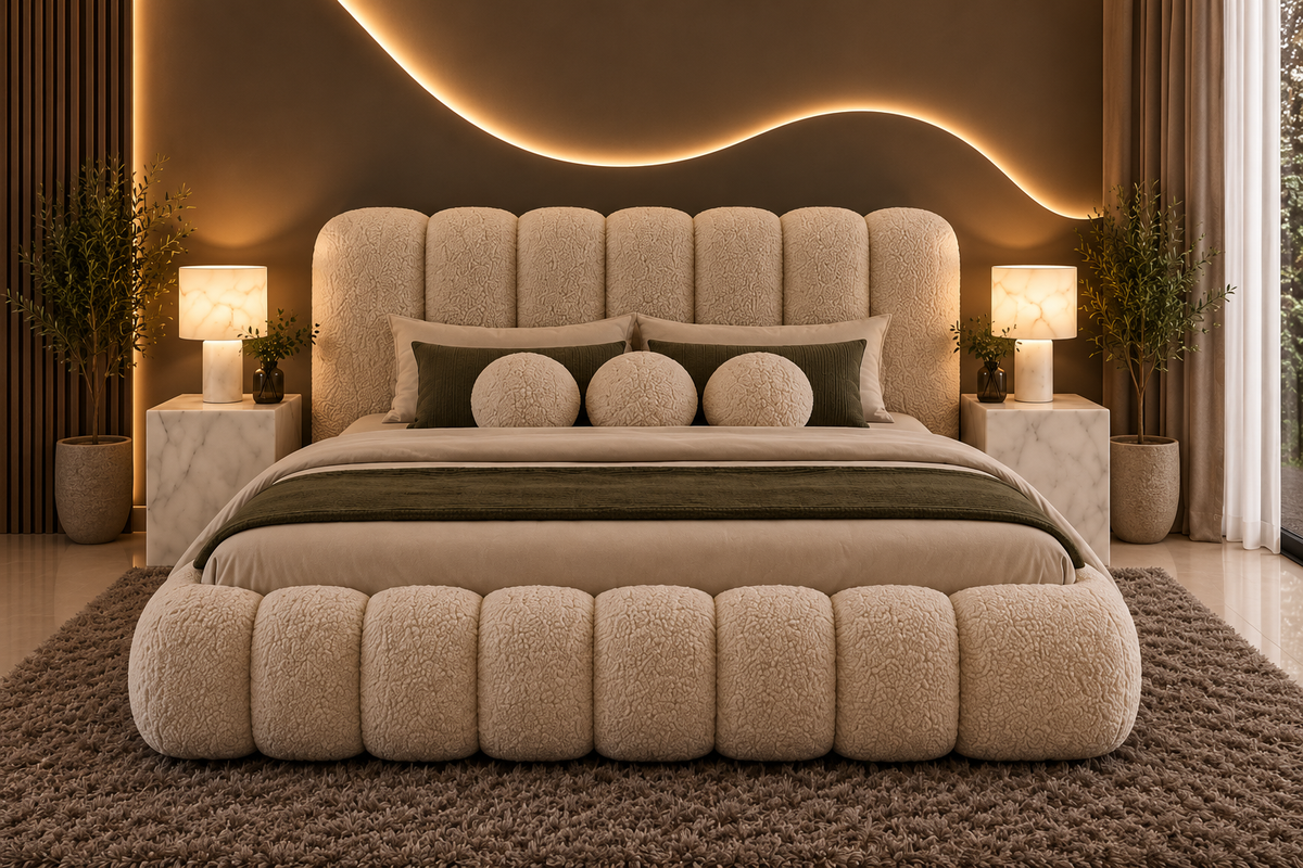 Luxury Bubble Upholstered Bed