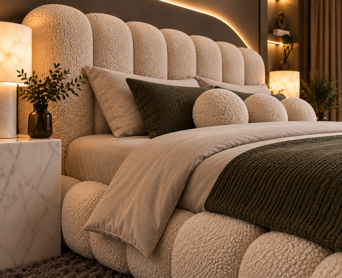 Luxury Bubble Upholstered Bed